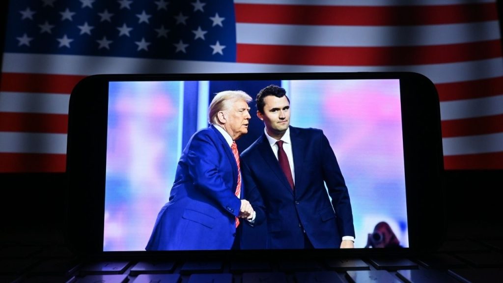 Donald Trump and Charlie Kirk